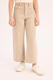 DeFacto Kız Çocuk Wide Leg Kargo Geniş Paça Jean Pantolon C0451A825SMBG122