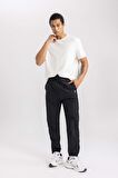 DeFactoFit Jogger Eşofman Altı Standart Fit Dokuma Çift Cepli B4777AX24SPBK81