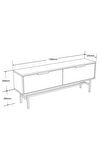 Mezza 4016 BLANCO 138 CM (METAL AYAKLI) TV ÜNİTESİ BEYAZ