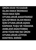 Yamaha 2020 Ye Kadar Xmax 125 250 300 400 2024 E Kadar Nmax Uyumlu Anahtar Kılıfı Siyah/beyaz