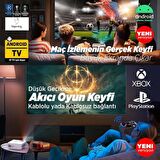 Vankyo Sunspark 500W Android TV 1080P Destekli Projeksiyon Cihazı 5G Wi-Fi + 5.1 Bluetooth - LCD LED - 240 Inç Yansıtma-Dahili Hoparlör-PS5/XBOX/HDMI/USB/VGA/AV