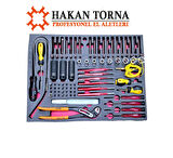 Rico 99 Parça Dolu Takım Arabası içi Bits Torx Uçlar