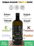 Premium Soğuk Sıkım Erken Hasat Natürel Sızma Zeytinyağı , Polifenollü , Düşük Asit 1lx2=2litre
