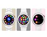Gt3 Elite Elegance Smart Watch Unisex Akıllı Saat ( Deri ve Seramik ] Kordon Hediyeli