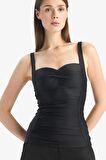 DeFacto Regular Fit Askılı Tankini-Fall in Love E3292AX25SMBK81