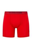 U.S. Polo Assn. Erkek Boxer Set Kırmızı-Gri Melanj-Lacivert