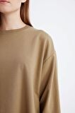 DeFacto Regular Fit Bisiklet Yaka Basic Düz Sweatshirt Tunik D4800AX24AUKH459