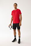 DeFactoFit Slim Fit Dar Kesim Sporcu Kısa Paça Skuba Dalgıç Kumaş Şort D0673AX24AUBK81