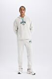 DeFactoFit NBA Milwaukee Bucks Kalın Jogger Eşofman Altı Standart Fit Beli Bağcıklı Cepli D6701AX25SPGR421