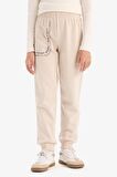 DeFacto Kız Çocuk Baskılı Beli Paçası Lastikli Jogger Eşofman Altı D7012A824WNBG186