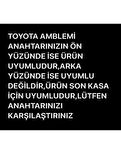 Toyota Yeni Kasa Chr C-hr Camry Corolla Cross Yaris Cross Prius Rav4 Anahtar Kılıfı 2.Resime Bakınız