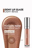 Flormar Besleyici Dudak Parlatıcısı - Dewy Lip Glaze - 002 Light Beige-8682536068031