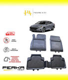 Hyundai Elantra 7 2020 ve Üstü Uyarlanabilir Universal Havuzlu Paspas