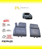 Opel Combo D Ön 2 Parça 2010-2019 Uyarlanabilir Universal Havuzlu Paspas