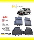 Citroen Berlingo 3 2019 ve Üstü Uyarlanabilir Universal Havuzlu Paspas
