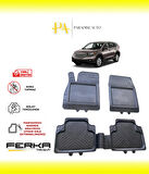 Honda CR-V 4 2013-2016 Uyarlanabilir Universal Havuzlu Paspas