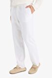 DeFacto Relax Fit Rahat Kesim Dar Paça Keten Karışımlı Yazlık Pantolon C1140AX25SMWT33