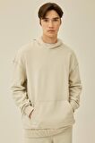 DeFacto Comfort Fit Kapüşonlu Basic Sweatshirt B4446AX24SPGR437