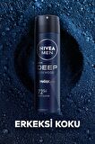 Nivea MEN Erkek Sprey Deodorant Deep Dimension Aktif Karbon 150ml, 72 Saat Anti-perspirant Koruma, X3 Adet