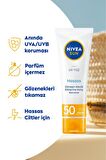 Nivea SUN Hassas Yüz Güneş Kremi 50ml, Hassas ve Alerjik Ciltler, SPF50 Yüksek Koruma, UVA UVB Koruması