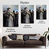 Atatürk Portre Tablosu Mustafa Kemal Atatürk Dikdörtgen Dekoratif Kanvas Tablo-FG-131