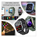 Tank Watch C20 plus Kaya Sağlamlığında Akıllı Saat Sporcu, Izci-dağcı-askeri Saat, Su Geçirmez