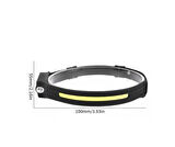 Sensörlü Kafa Lambası Ledli Şarjlı Pilli Kamp Kafa Feneri El Feneri 