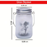 Güneş Enerjili Mason Kavanoz Işığı Su Geçirmez LED Dekoratif Fener İç Dış Mekan Kullanımı