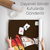 Kumarbaz Adam Dekoratif Duvar Örtüsü-Halısı-6443