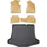 Rizline Honda Civic SEDAN 2006 -2012 BEJ 3D Havuzlu Paspas+Bagaj Havuzu Set