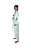 Taekwondo Beyaz Yaka Fitilli Acemi Elbise