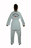 Taekwondo Beyaz Yaka Fitilli Acemi Elbise