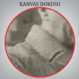 Atatürk Portre Tablosu Mustafa Kemal Atatürk Dikdörtgen Dekoratif Kanvas Tablo-FJ-134