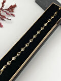 Şıklığın Tamamlayıcısı! Xuping Altın Renk Kadın Bileklik 14 K Gold Renk 17+2 Cm kutulu Renk Atmaz