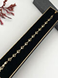 Şıklığın Tamamlayıcısı! Xuping Altın Renk Kadın Bileklik 14 K Gold Renk 17+2 Cm kutulu Renk Atmaz