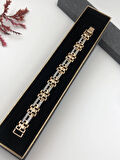 Şıklığın Tamamlayıcısı! Xuping Altın Renk Kadın Bileklik 14 K Gold Renk 17 Cm kutulu Renk Atmaz