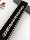 Şıklığın Tamamlayıcısı! Xuping Altın Renk Kadın Bileklik 14 K Gold Renk 17 Cm kutulu Renk Atmaz