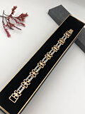 Şıklığın Tamamlayıcısı! Xuping Altın Renk Kadın Bileklik 14 K Gold Renk 17 Cm kutulu Renk Atmaz