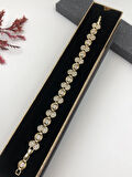 Şıklığın Tamamlayıcısı! Xuping Altın Renk Kadın Bileklik 14 K Gold Renk 18 Cm kutulu Renk Atmaz