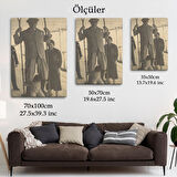 Atatürk Portre Tablosu Mustafa Kemal Atatürk Dikdörtgen Dekoratif Kanvas Tablo-FO-138