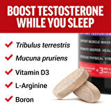 Force Factor Test X180 PM Testo Booster for Men Sleep and Recovery Gaba+Theannie+Boron+Arginine 120