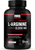 FORCE FACTOR L-Arginine Nitric Oxide BioPerine  Help Build Muscle and Support Stronger Blood Flow, Circulation, Nutrient Delivery, and Pumps, L-Arginine 3000mg, 3g, 150 Capsules