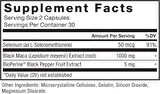 Force Factor Black Maca Root Vitality for Men 1000mg, 60 Capsules