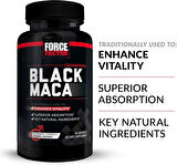 Force Factor Black Maca Root Vitality for Men 1000mg, 60 Capsules