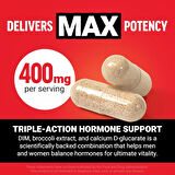 Force Factor Estrogen Balance for for Hormonal Acne, Metabolism, Menopause Dım Max, 400 mg, 60 Caps