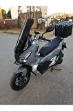 RKS Freccia 150 Siperlik Ön Cam 2022 2024 Model 55cm Siyah Renkli 4mm KISA SPOR CAM