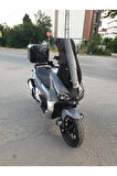 RKS Freccia 150 Siperlik Ön Cam 2022 2024 Model 55cm Siyah Renkli 4mm KISA SPOR CAM