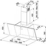 Franke FPJ 915 V Bk A 90 Cm Siyah Davlumbaz