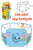 Bebek Oyun Havuzu Mavi 100 Adet Havuz Topu