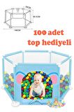 Bebek Oyun Havuzu Mavi 100 Adet Havuz Topu